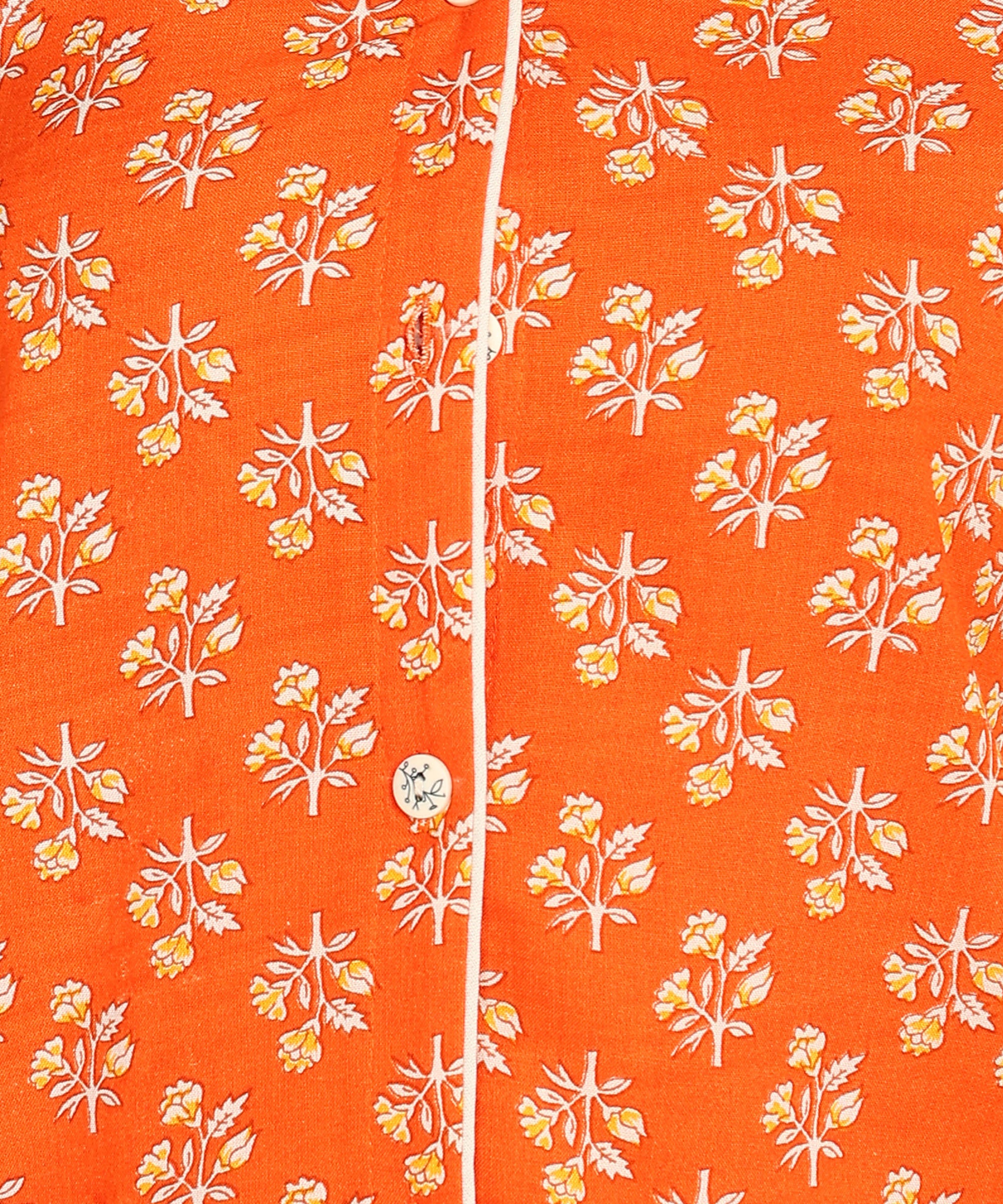 Half Sleeves Shirt & Short Set In Orange Color - Viscose